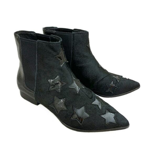 ASH Bliss Star Booties Calf Hair Patent Leather - Picture 1 of 7